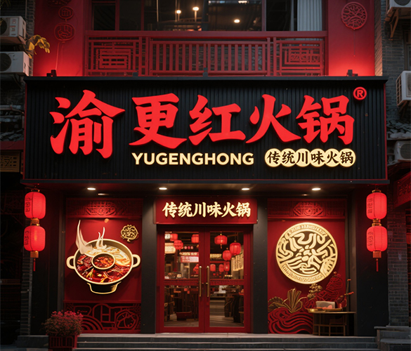 厦门火锅店空间设计_川味火锅店设计_火锅连锁店设计_火锅店VI设计_厦门火锅店面设计