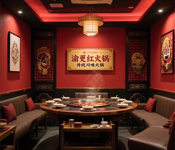 厦门火锅店空间设计_川味火锅店设计_火锅连锁店设计_火锅店VI设计_厦门火锅店面设计