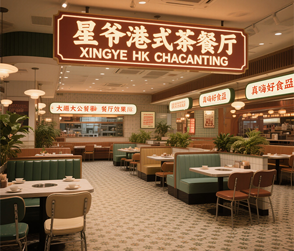 厦门粤式餐厅设计_广式茶餐厅设计_厦门粤菜餐厅设计