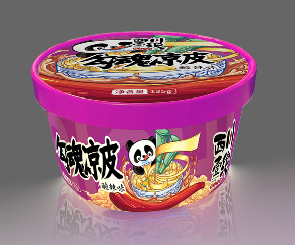 厦门面类食品品牌策划设计-凉皮包装设计-四川酸辣粉食品品牌VI设计-厦门食品展位设计—福建食品年度策划设计