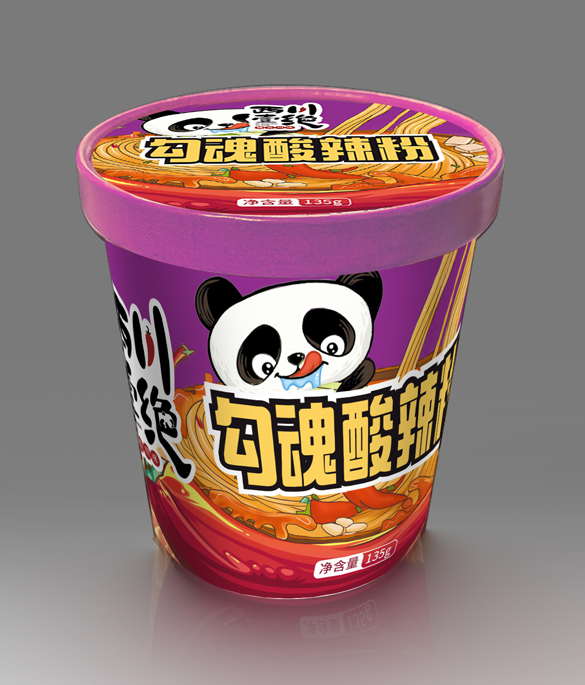 厦门面类食品品牌策划设计-凉皮包装设计-四川酸辣粉食品品牌VI设计-厦门食品展位设计—福建食品年度策划设计